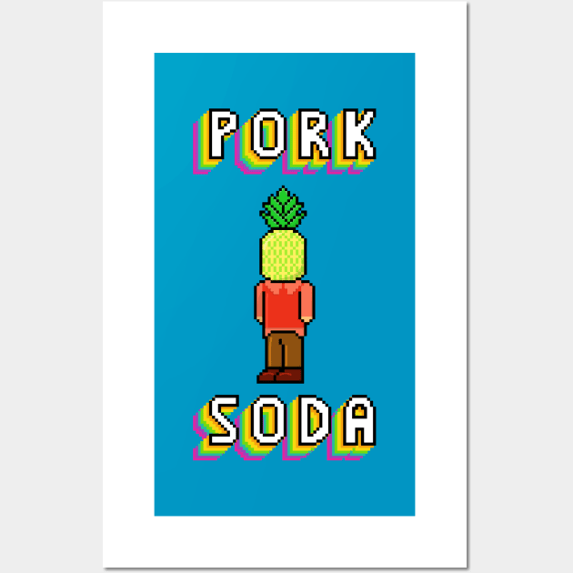 Pork Soda Pixels 1 Wall Art by SpareFilm